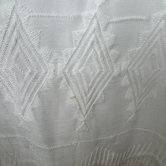 Anthropologie Eri + Ali White Lace Swann Midi Dress Embroidered Victorian 10 - Picture 5 of 13